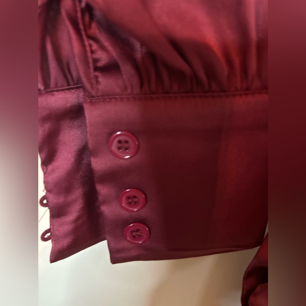 Unique Vintage Jewel Studded Wrap Blouse - Picture 5 of 10